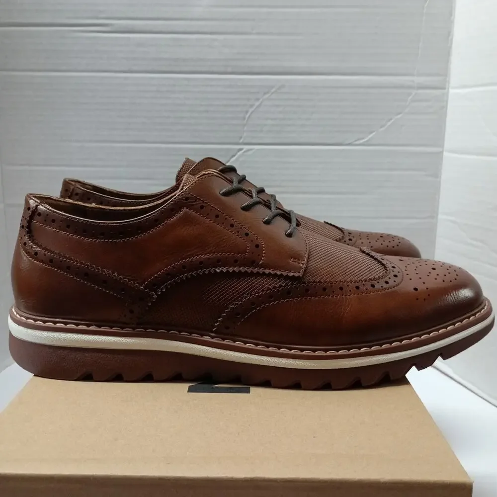 Men's Steve Madden Standalone Cognac‎ Oxford Shoes Size 11